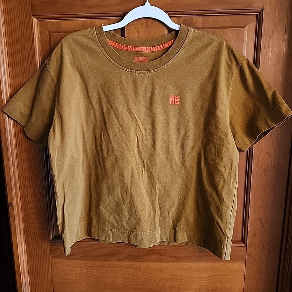 Alaskan Hardgear Duluth Trading, Size M, SS, Tough Cotton TShirt Brown/Orange.